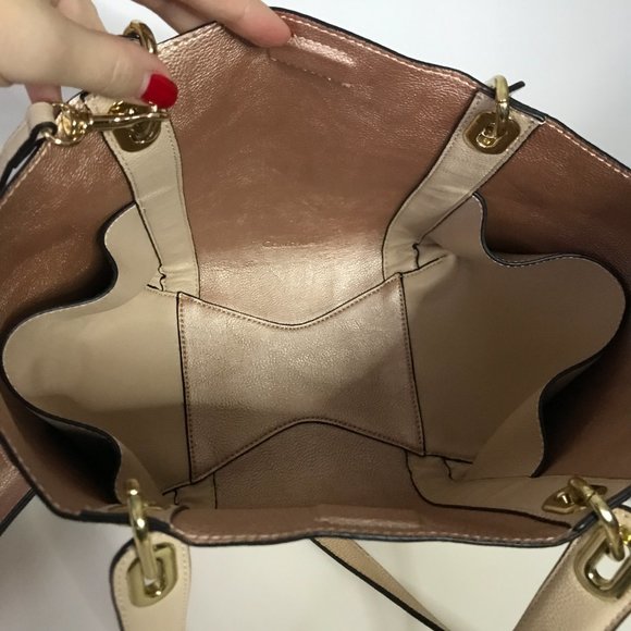 Calvin Klein Light Nude Shoulder/Tote Bag - Picture 6 of 9